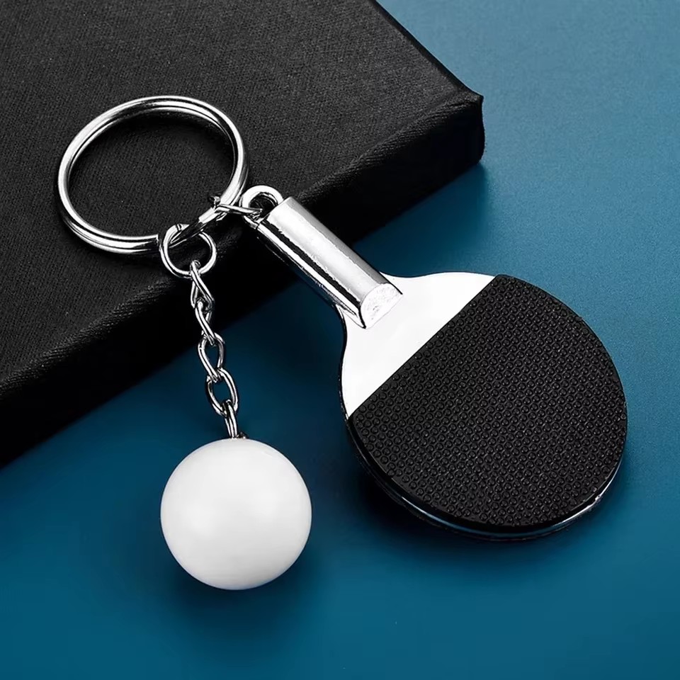 Table Tennis Hong Kong - Gantungan Kunci Raket Tenis Meja Mini