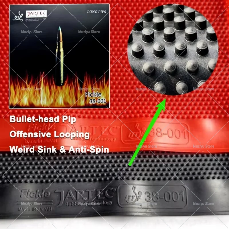 Table Tennis Head To Head - Karet Tenis Meja FICKLE Bullet-head Pip
