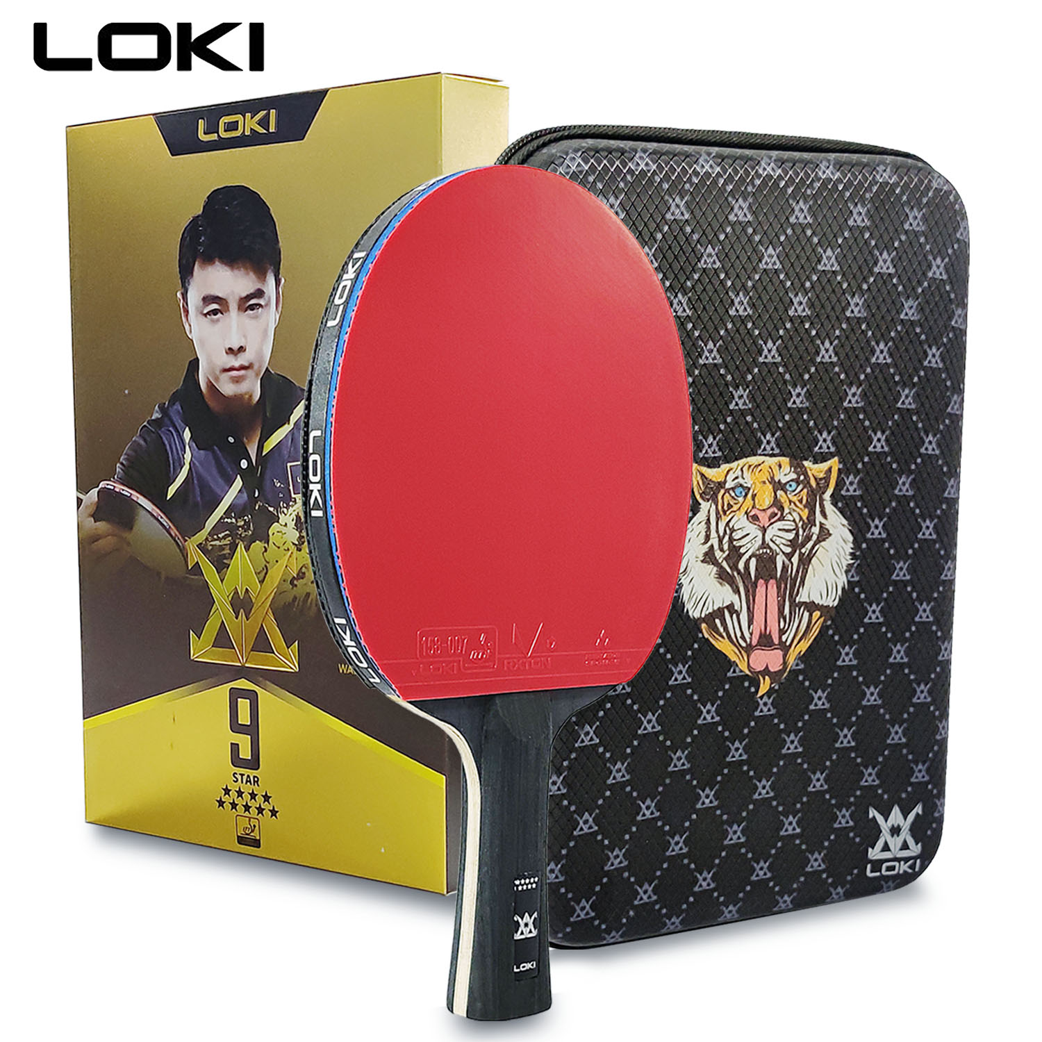 Table Tennis Zone - LOKI raket tenis meja 9 Star,