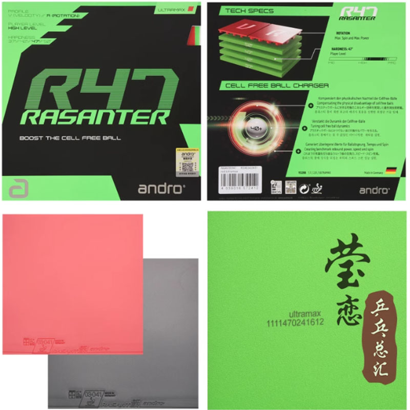 Andro Rasanter R45 47 50 C45 4 - Table Tennis Grip ulasan dan harga