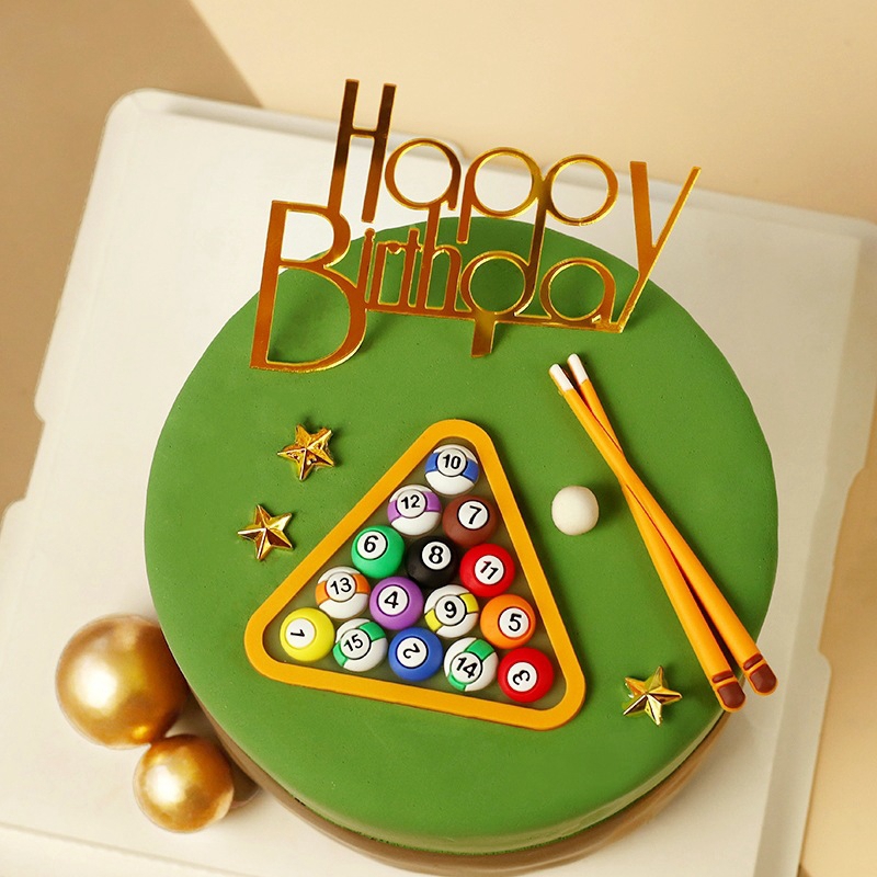 Dekorasi Kue Bola Biliar Kue P - Table Tennis Hong Kong ulasan dan harga